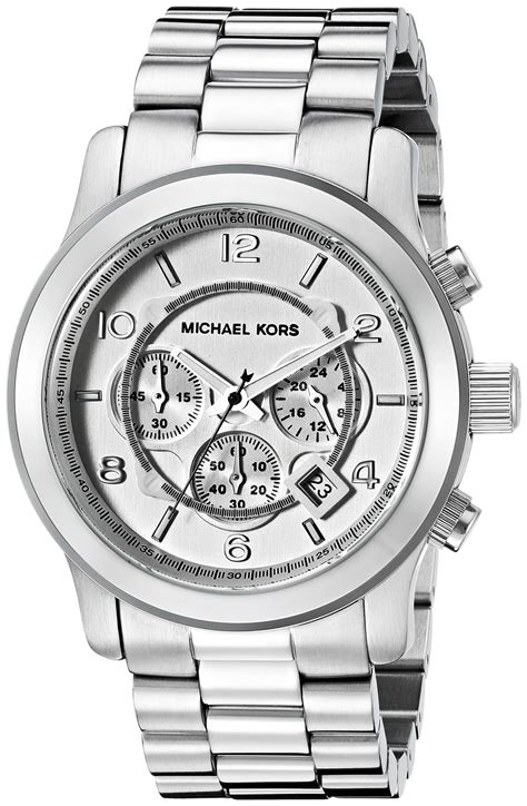 michael kors men watches silver|mk8086.